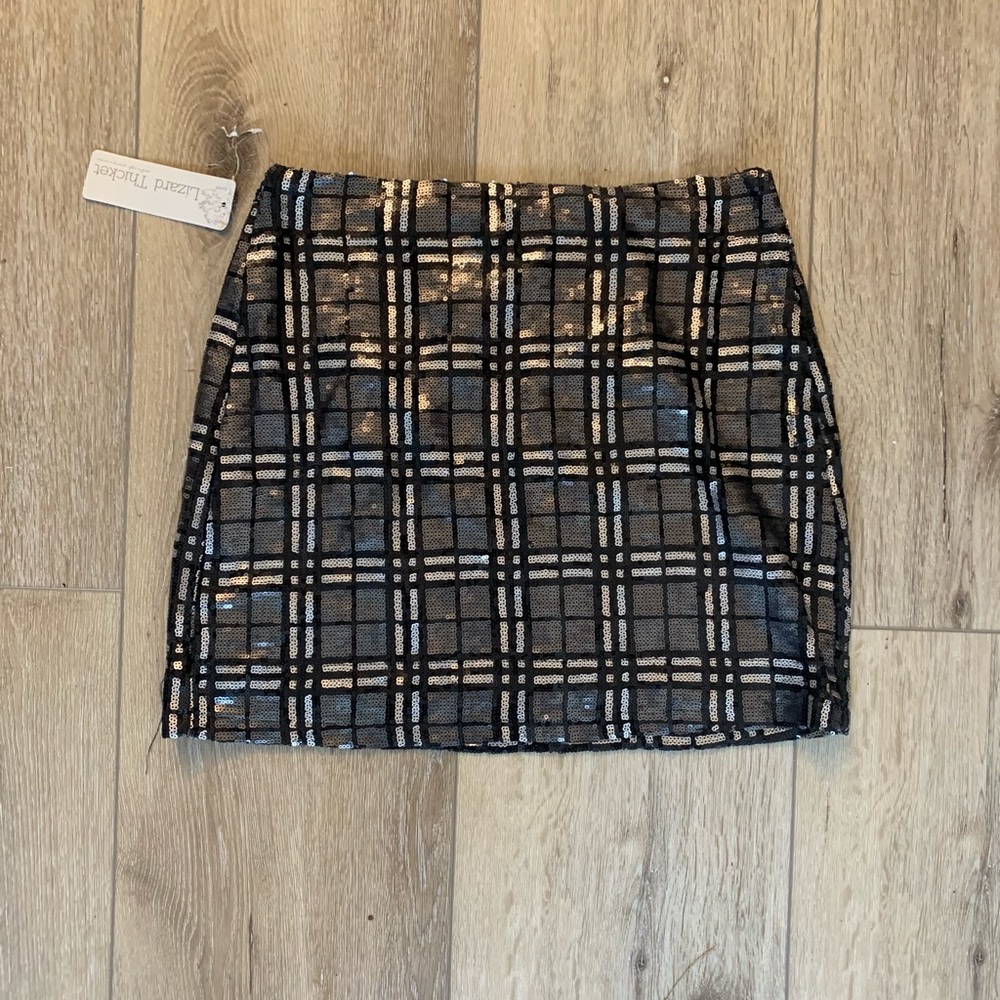 Sequin mini skirt